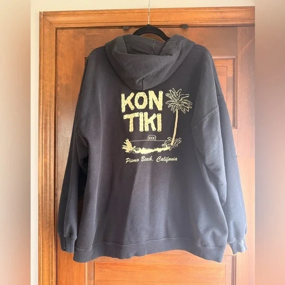 Vintage Pismo Beach Kon Tiki Inn Zip Up Hoodie 🌴 - Picture 3 of 5